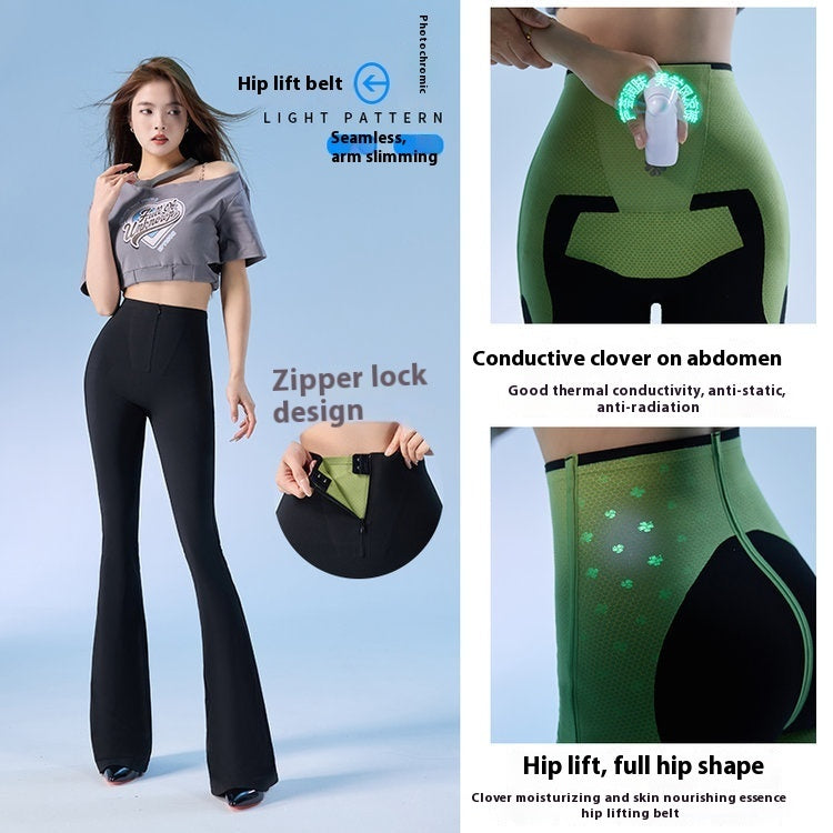 Mermaid Bell Bottom High Waist Yoga Pants For Flattering Shape