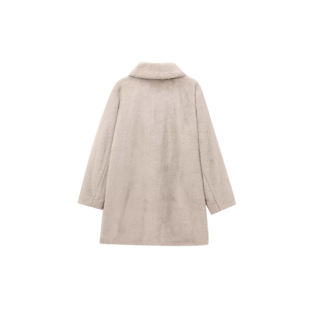 Women's Cross-border Street Fashion Effect Faux Fur Coat Jacket