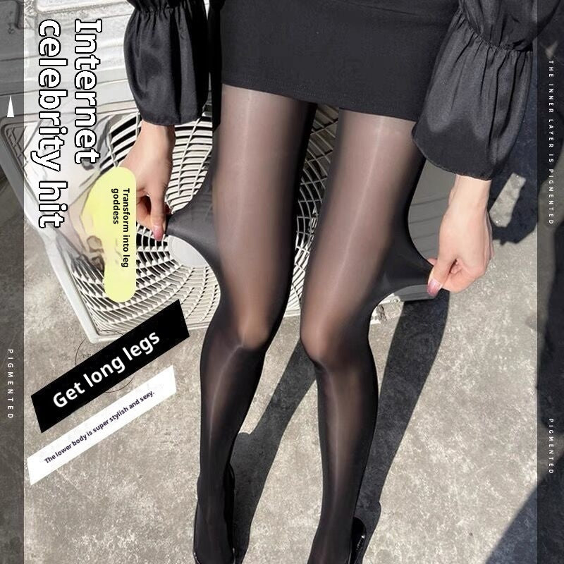 Spring And Summer Horse Oil Socks Anti-snagging Durable Superb Fleshcolor Pantynose Thin