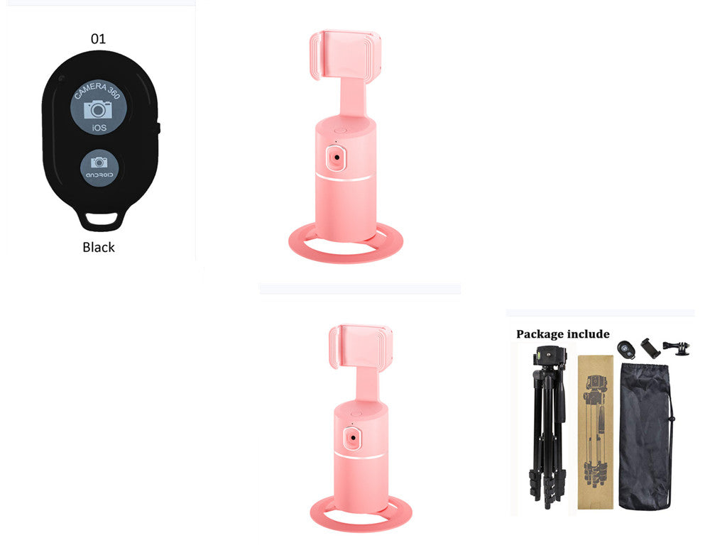 AI Face?Tracking 360° Rotating Phone Stand For Live Streaming