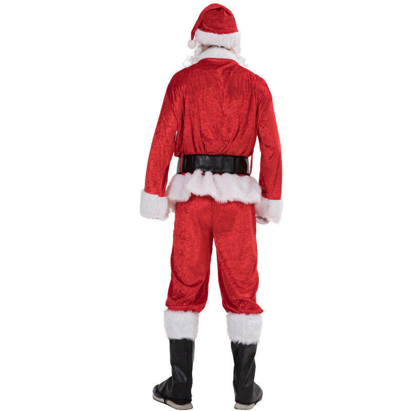 Plus Size Santa Claus Full Body Adult Costume with Accessories