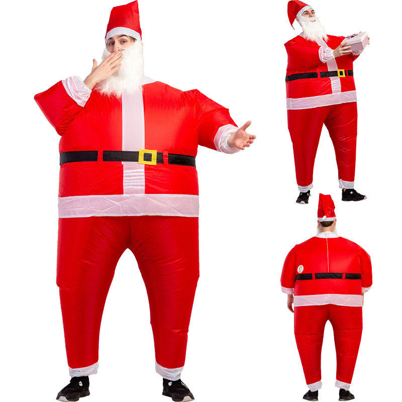 Funny Blow Up Inflatable Santa Claus Costume for Adults