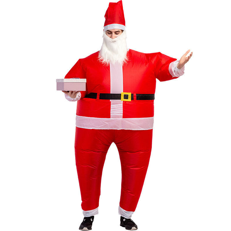 Funny Blow Up Inflatable Santa Claus Costume for Adults