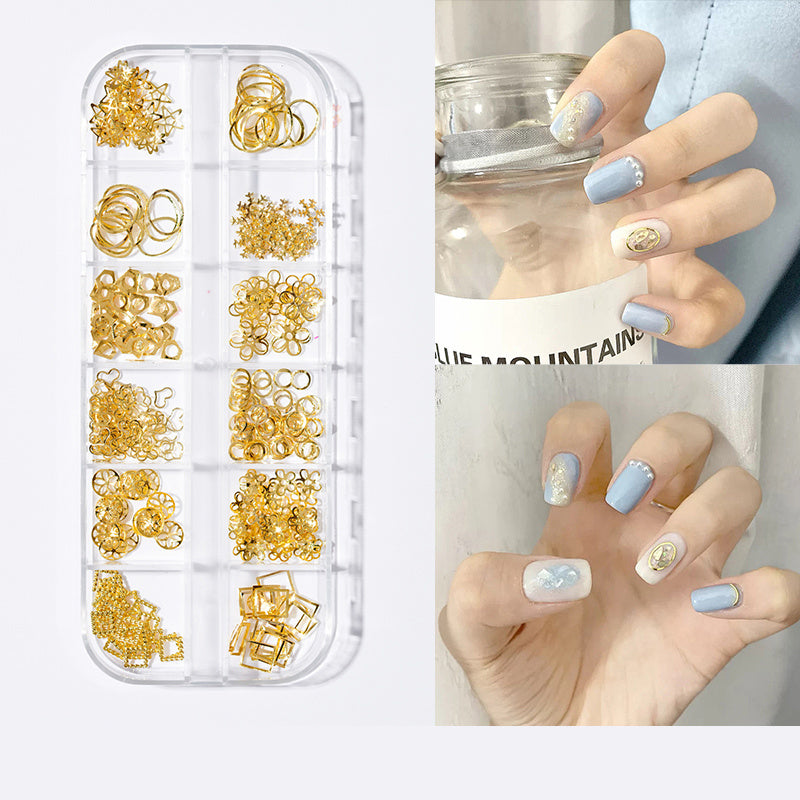 Witte en zilveren 3D Pearl en Butterfly Nail Adornments