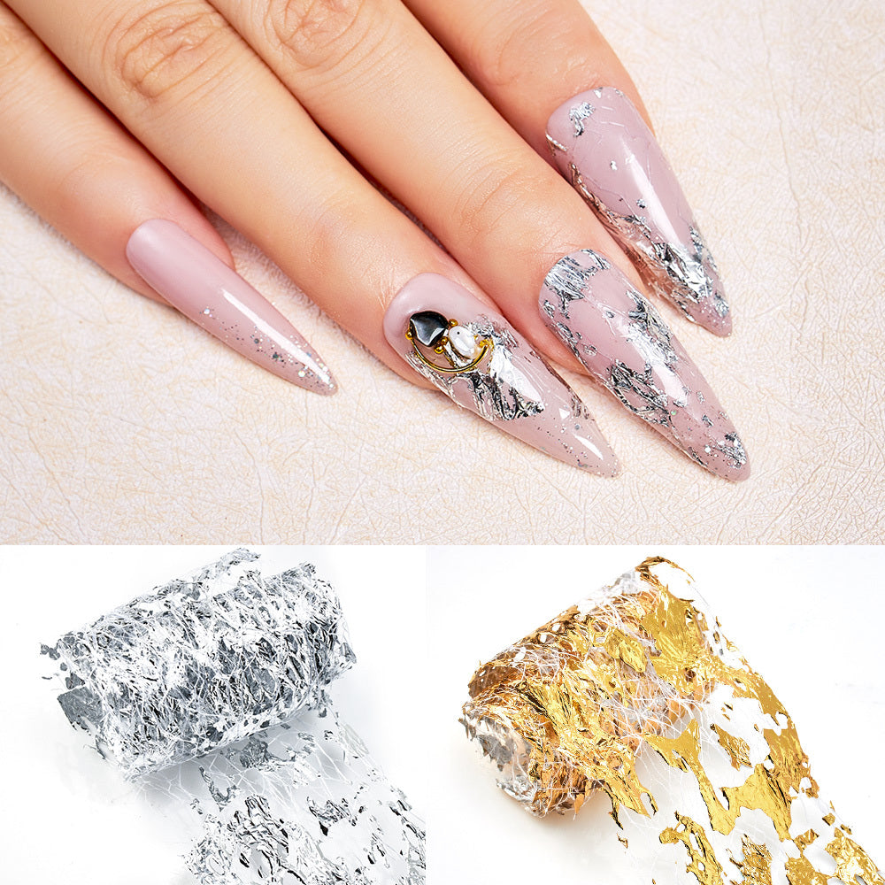 Women's Modern Gold and Silver Foil Paper for Nails