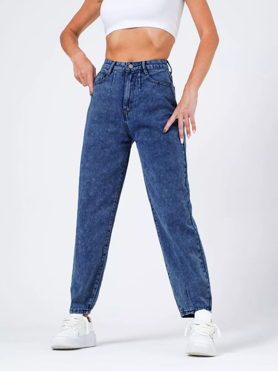 Women's Denim Casual Classic Cropped Pants Butt-lifting Pants