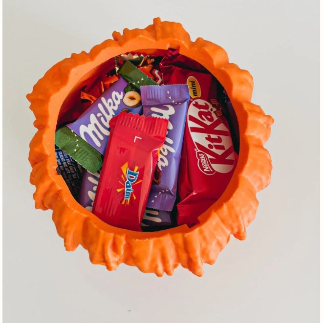 Smeltende Halloween Jack-O-Lantern Candy Bucket voor trick or treat