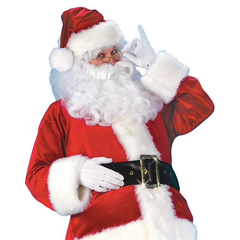 Plus Size Santa Claus Full Body Adult Costume with Accessories