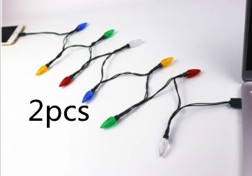 Festive LED USB Charging Cable With Decorative Christmas Lights