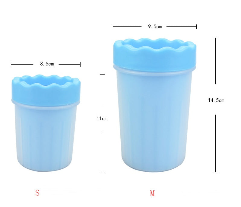 Silicone Dog Paw Washer Cup For Quick Cleaning