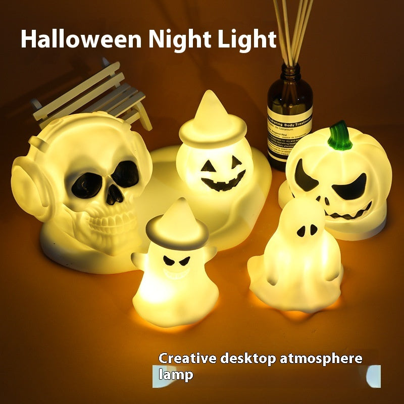 Skull, Pumpkin and Ghost Halloween Themed LED Night Light