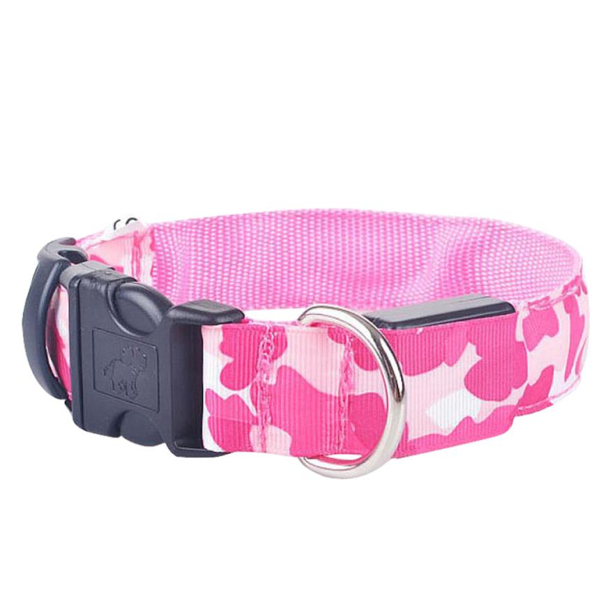 Camouflage Luminous Dog Collar For Night Safety