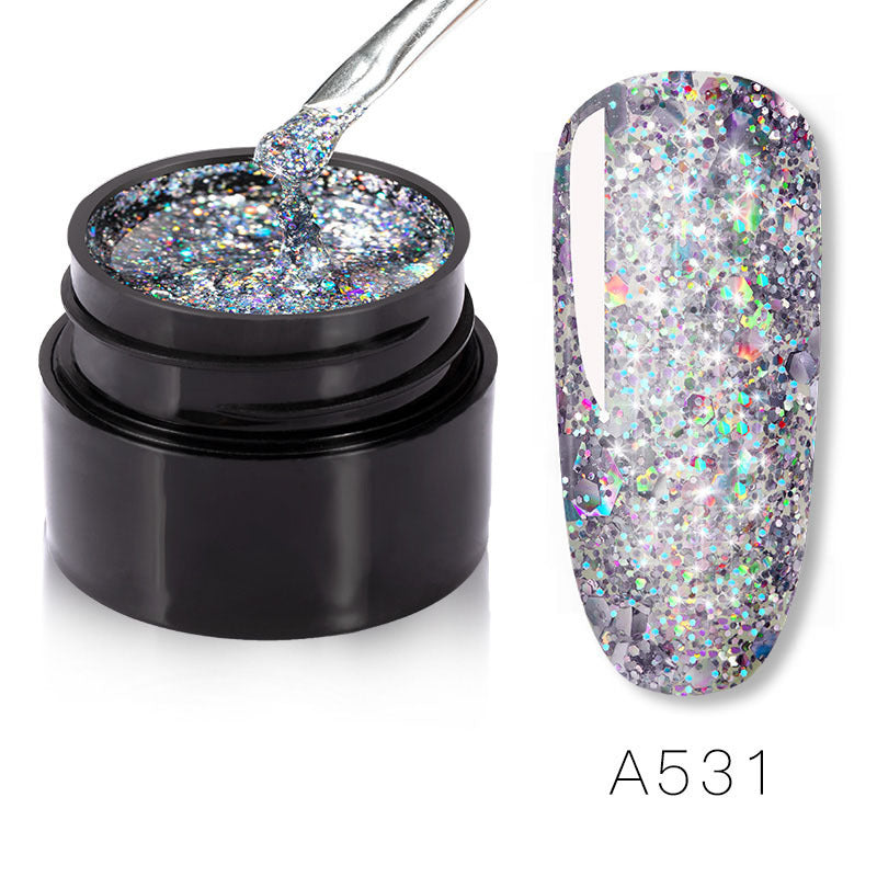 Glittery Sparkles Nail Polish in Multiple Color Combinations