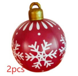 60 Centimeter Hanging Oversized PVC Christmas Ornaments for Exterior Decor-Purple-Theone Apparel