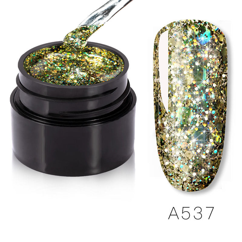 Glittery Sparkles Nail Polish in Multiple Color Combinations