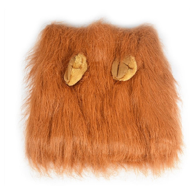 Lion Mane Pet Costume Wig For Cats And Dogs