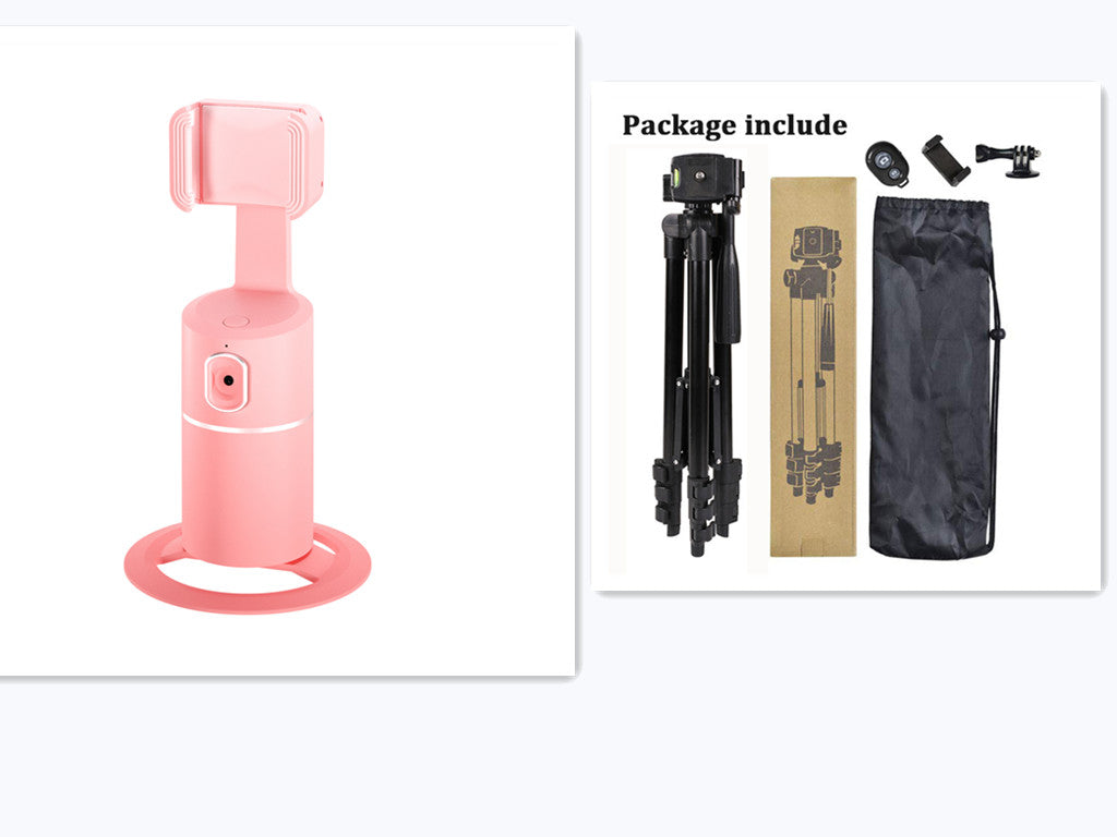 AI Face?Tracking 360° Rotating Phone Stand For Live Streaming