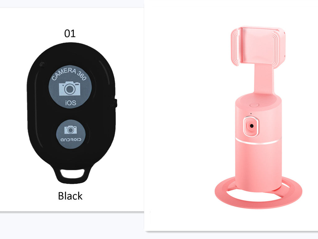 AI Face?Tracking 360° Rotating Phone Stand For Live Streaming