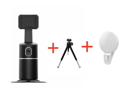 AI Face?Tracking 360° Rotating Phone Stand For Live Streaming