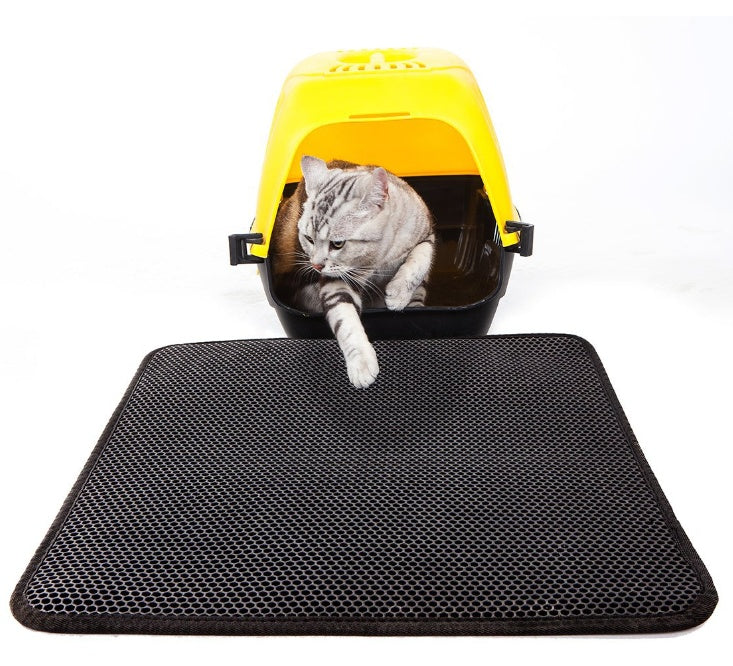 Waterproof Double Layer Cat Litter Mat For Easy Cleaning