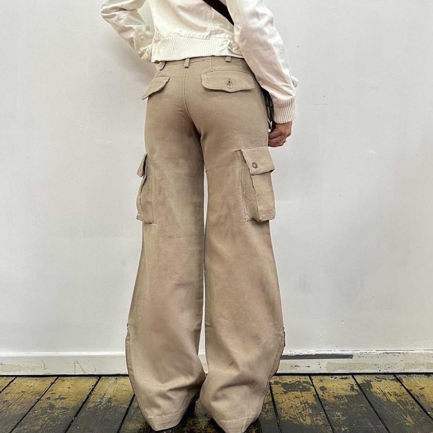 American Worn-Look Washed Denim Jeans for Street Style-Theone Apparel