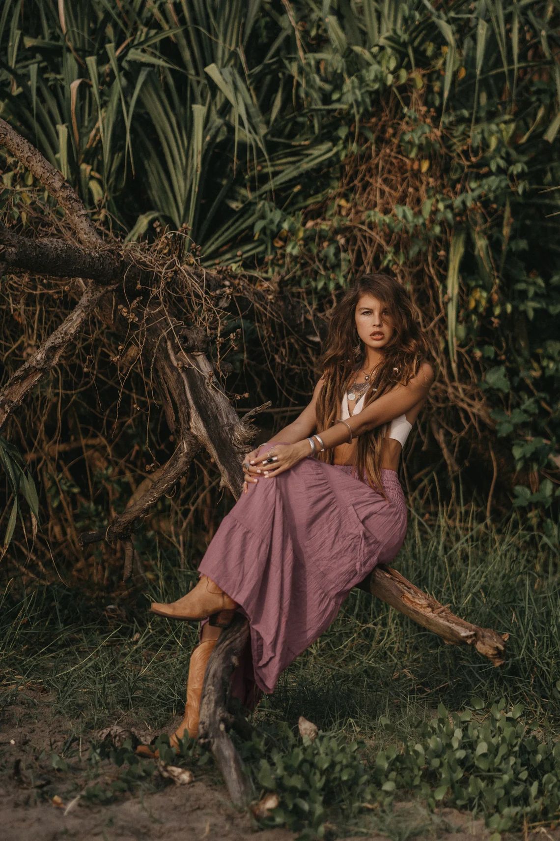 Bohemian Loose Solid Skirt For Relaxed Everyday Comfort-Theone Apparel