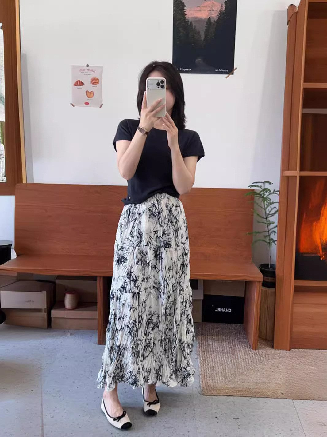 Elastic Waist A-Line Skirt Dress For Comfortable Chic-Theone Apparel