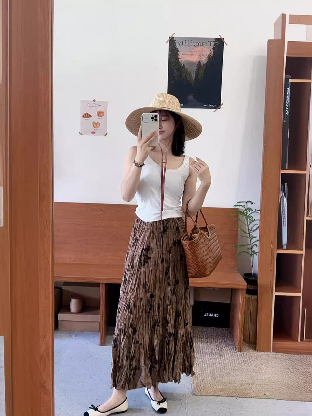 Elastic Waist A-Line Skirt Dress For Comfortable Chic-Theone Apparel