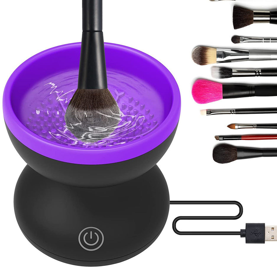 Electric Makeup Brush Cleaner for Tools of All Sizes-Purple-Theone Apparel