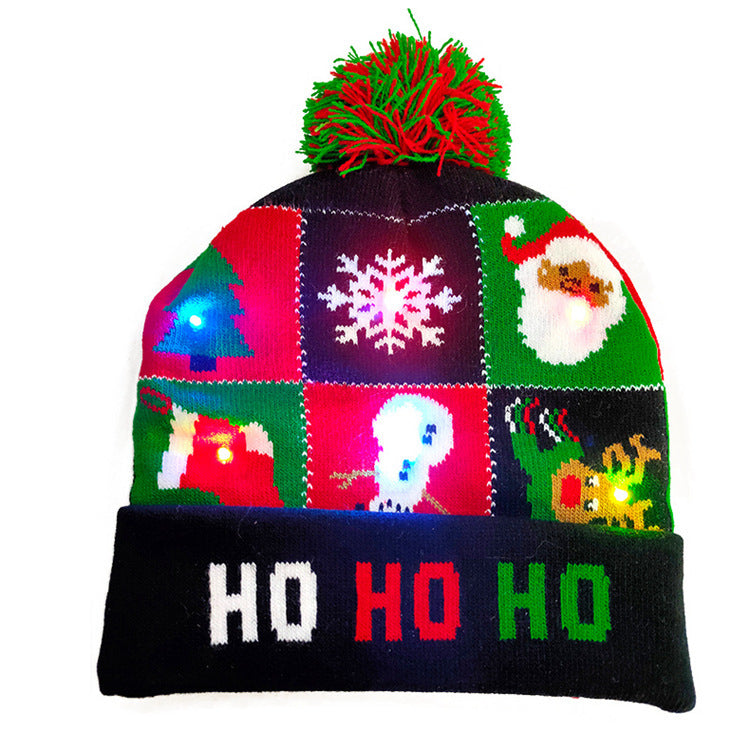 Festive Winter Christmas Toboggan Hat with Puffball-Style 6-Theone Apparel