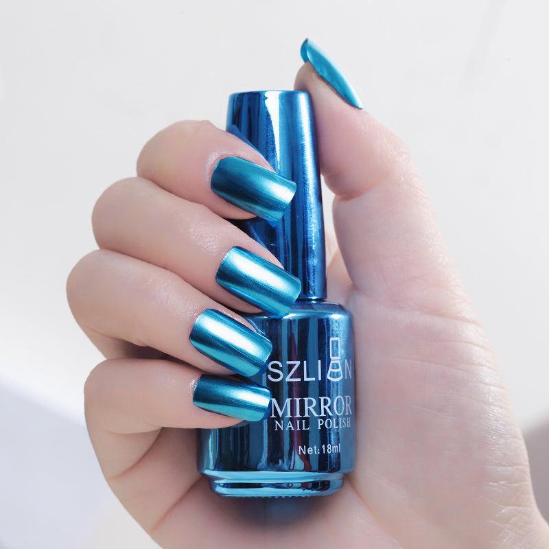 High Quality Metallic Nail Polish in Vibrant Hues-Cyan-Theone Apparel