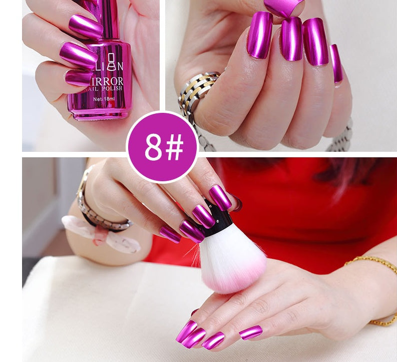 Mirror Finish Nail Polish in Multiple Vibrant Colors-Color 08-Theone Apparel