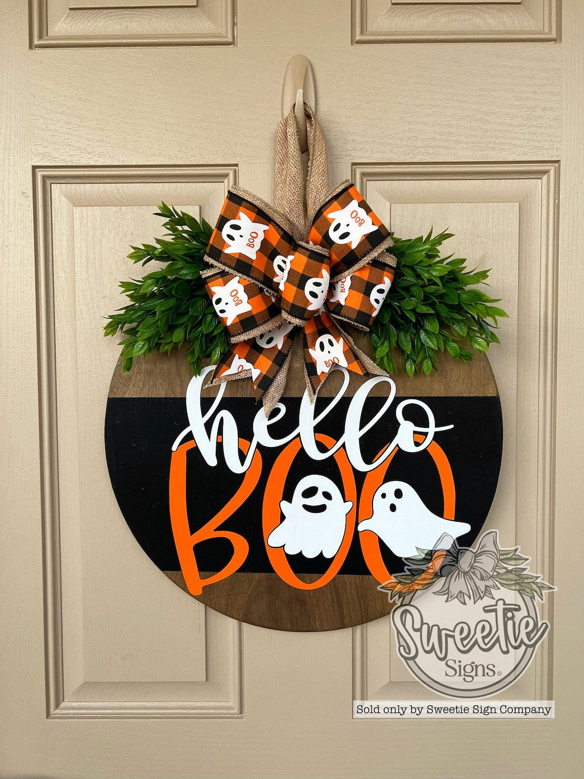 Southern Themed "Boo Y'all" Ghost Wreath Halloween Decoration-Theone Apparel