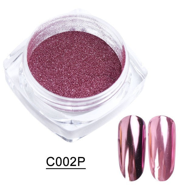 Titanium Mirror Nail Powder Set for False Nails-Magic C002P-Theone Apparel