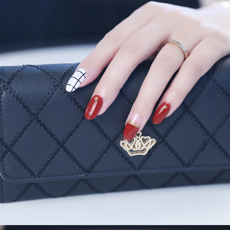 Women's Chevron Accent Nail Sitckers for At Home Manicures-Theone Apparel