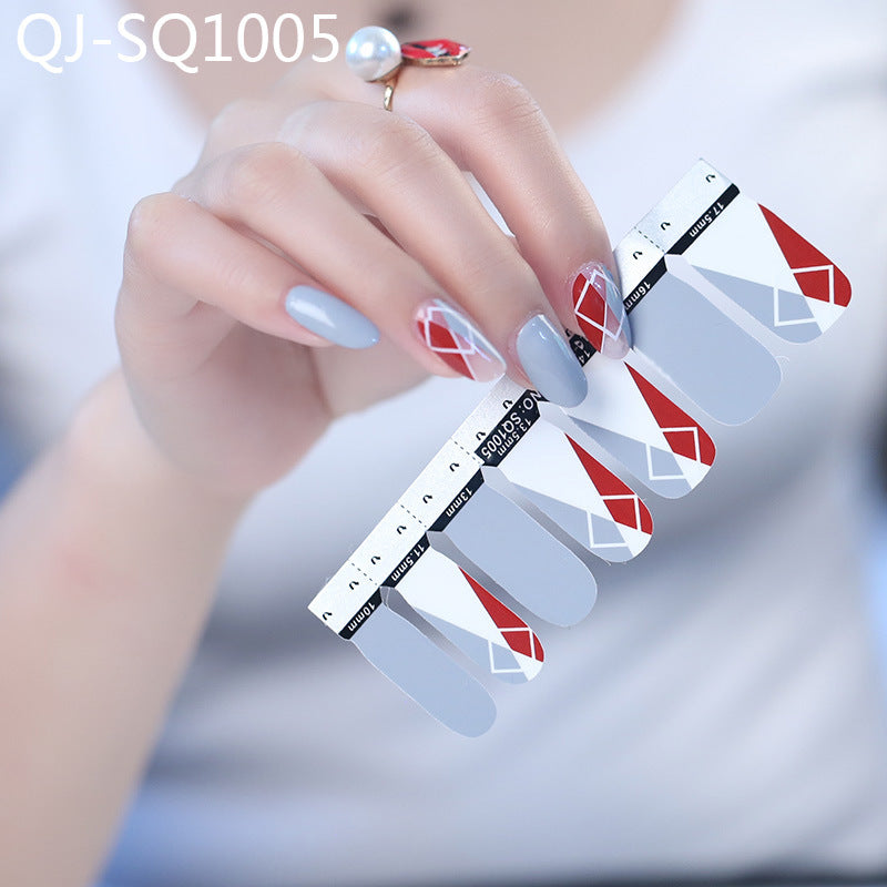 Women's Chevron Accent Nail Sitckers for At Home Manicures-Theone Apparel