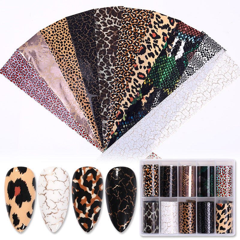 Women's Nail Stickers in Animal Print and Natural Patterning-Theone Apparel