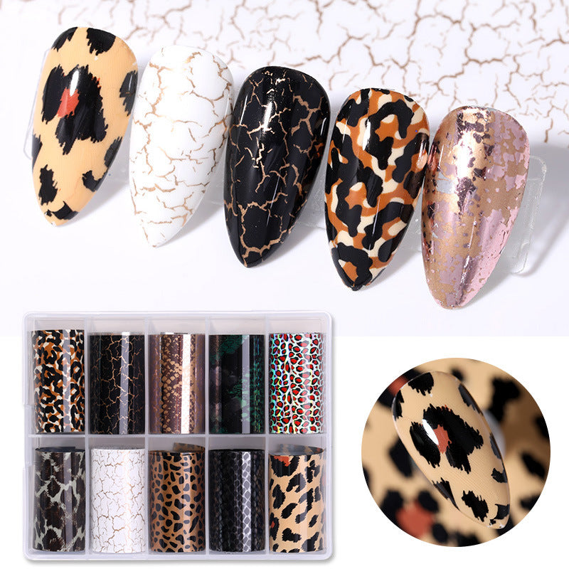 Women's Nail Stickers in Animal Print and Natural Patterning-Theone Apparel