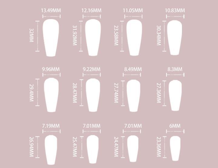 Women's Pretty in Pink Sunset Hearts False Nail Set-Theone Apparel