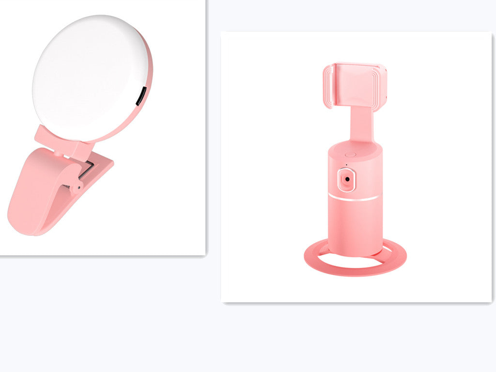 AI Face?Tracking 360° Rotating Phone Stand For Live Streaming