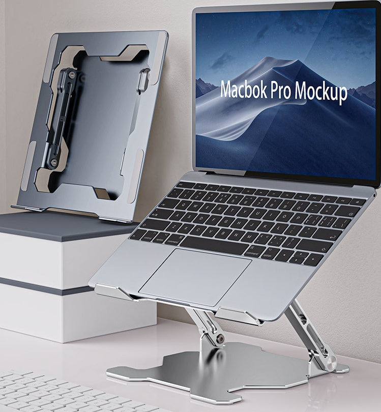 Adjustable Aluminum Laptop Stand With Heat Dissipation And Ergonomic Design