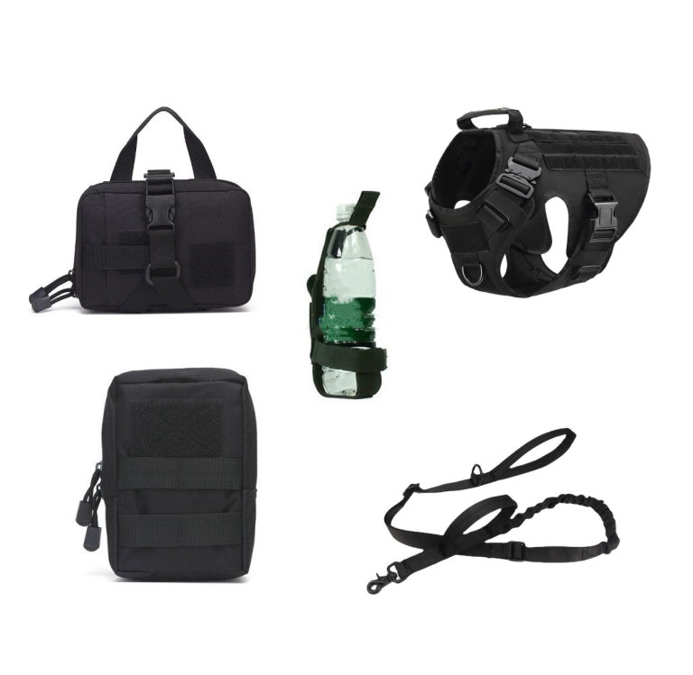Tactical Dog Harness And Leash Set For Training Control