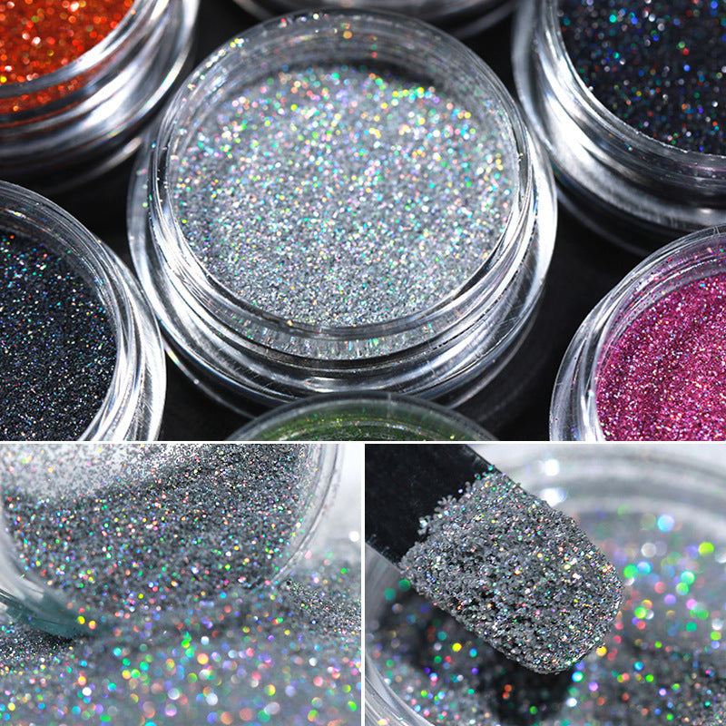 Glittery and Glitzy Nail Powder in Multiple Color Options