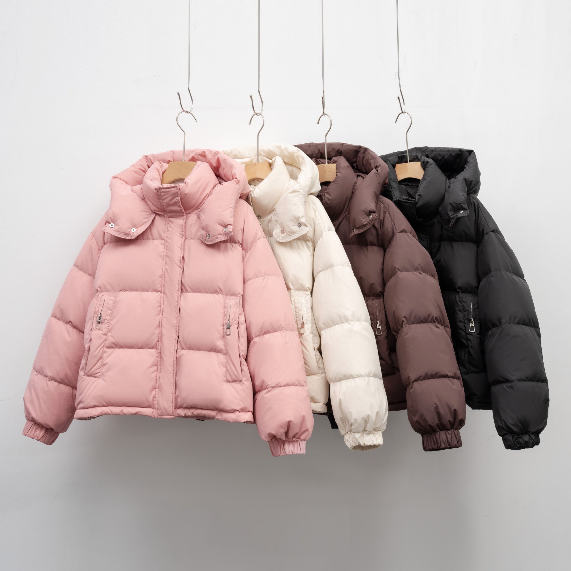 Women's Winter Korean-style Simple Hooded Warm Puffer Jacket