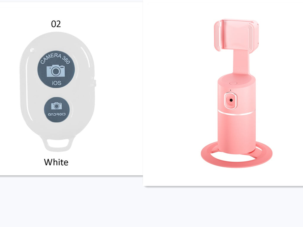 AI Face?Tracking 360° Rotating Phone Stand For Live Streaming