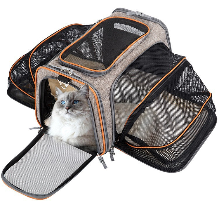 Airline Approved Expandable Soft Pet Carrier For Travel