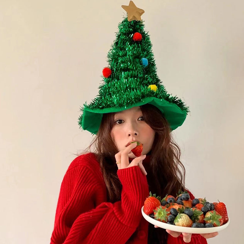 Cute and Festive 3D Christmas Themed Tree and Reindeer Hats