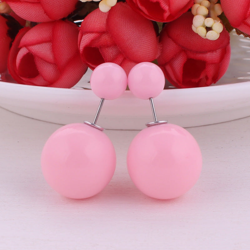 Modern Spherical Stud Earrings