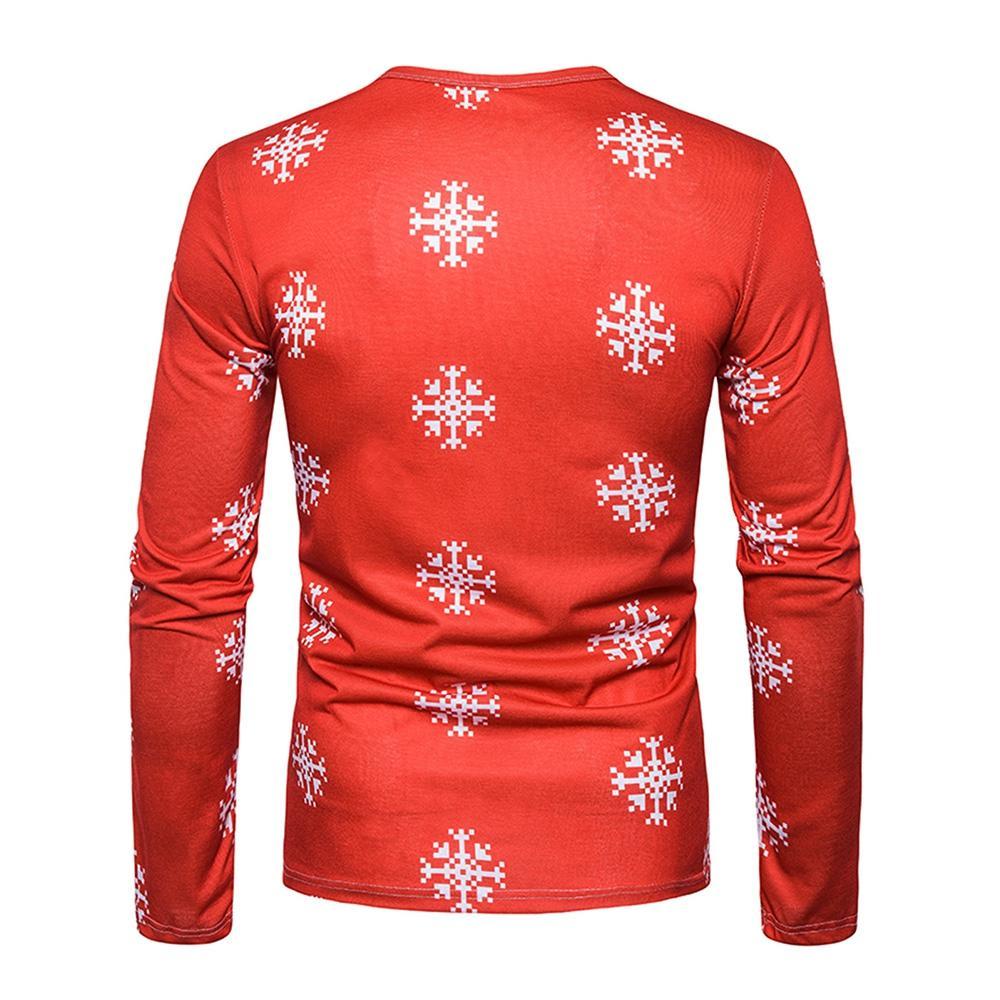 3D Reindeer Christmas Crew Neck Shirt - THEONE APPAREL