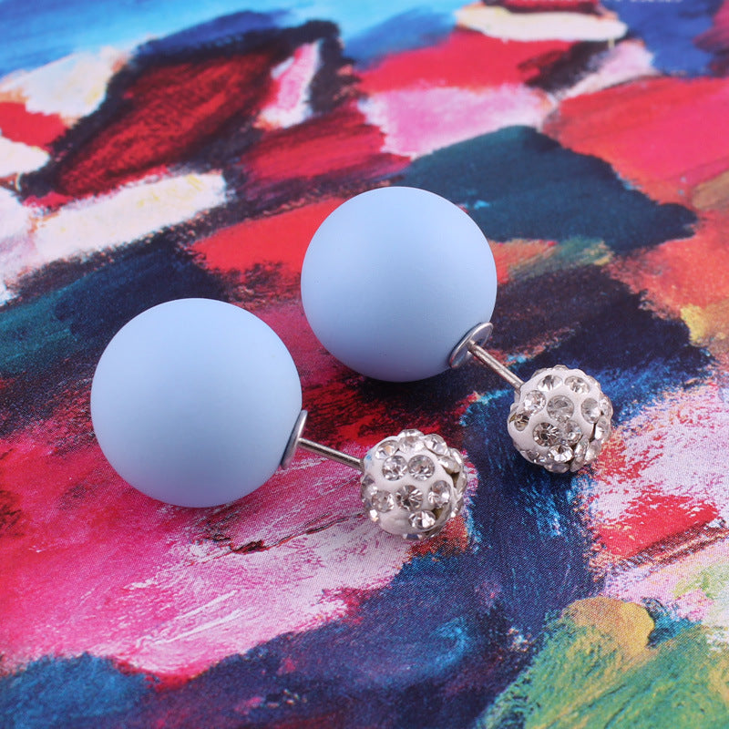 Pastel Sphere Double Sided Earrings